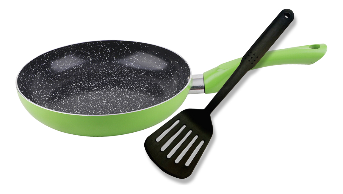 Sarten De Aluminio 20 Cm Con Interior Ceramico Modelo Verde