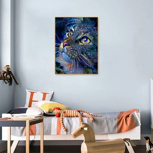 Kit Puzzle Diamante 5d Diseño Gato - Imagen 2