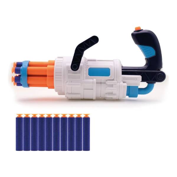 Pistola De Juguete Semiautomatica C/ Agarre Y Tambor Girator