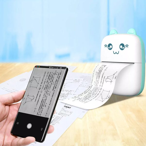 Mini Impresora Portátil Carita Cat Bluetooth Usb - Imagen 4