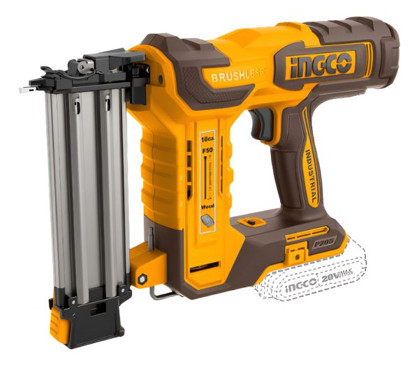 Clavadora A Bateria 50mm 20v P20s Brushless Para Madera En V - Imagen 2
