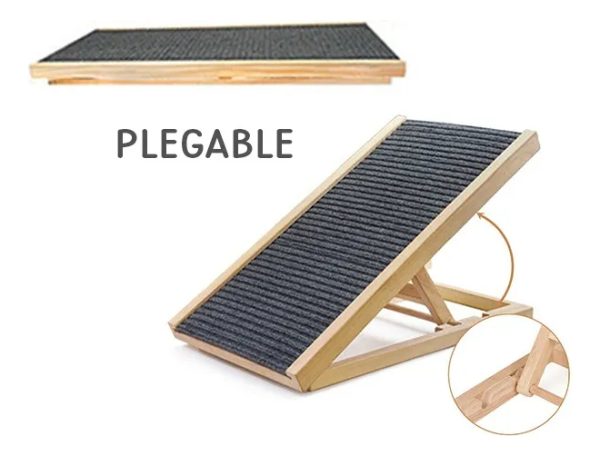 Rampa Mediana Plegable Y Ajustable 4 Alturas Mascotas Perro - Imagen 4