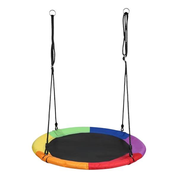 Hamaca De Jardín Base Circular Niños Columpio 100cm
