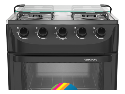 Cocina Supergas 4 Hornallas Titanio Con Termocupla - Enxuta - Imagen 2