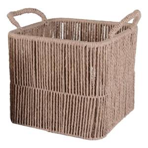 Cesto Canasto Ropa 31x31x27cm Ratan Natural