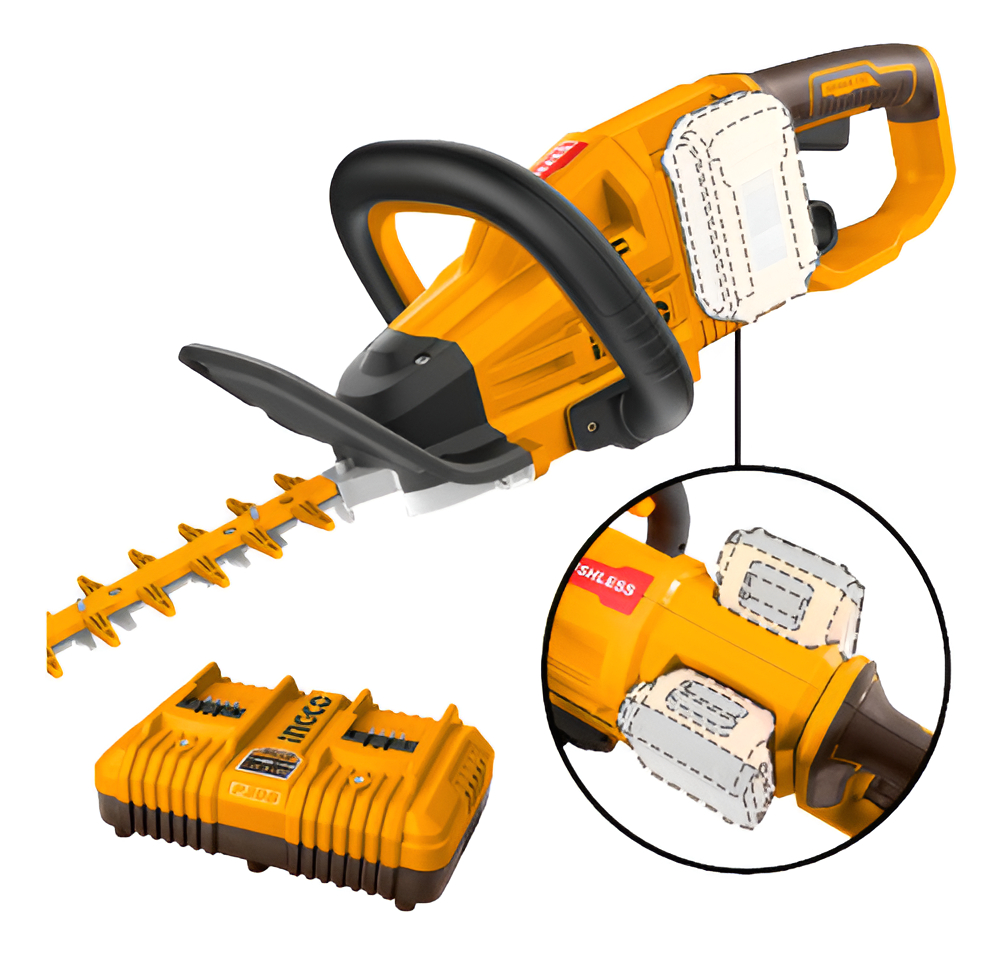 Corta Cerco A Bateria 650mm 40v Bateria P20s Ingco Brushless - Imagen 2