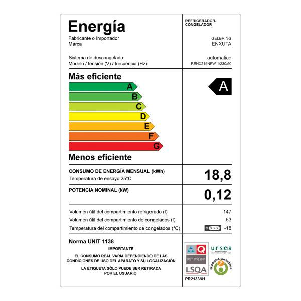 Refrigerador Enxuta Renx215nfw-1 - Imagen 4