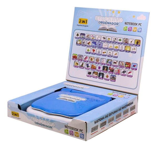 Mini Laptop Educativa Dicactica Con Display - Imagen 2