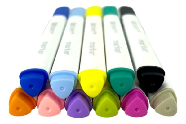 Set Marcadores Permanente Acrílico Valija 80p Arte - Imagen 2