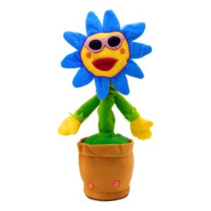 Peluche Girasol Baila Canta Repite Y Graba Celeste