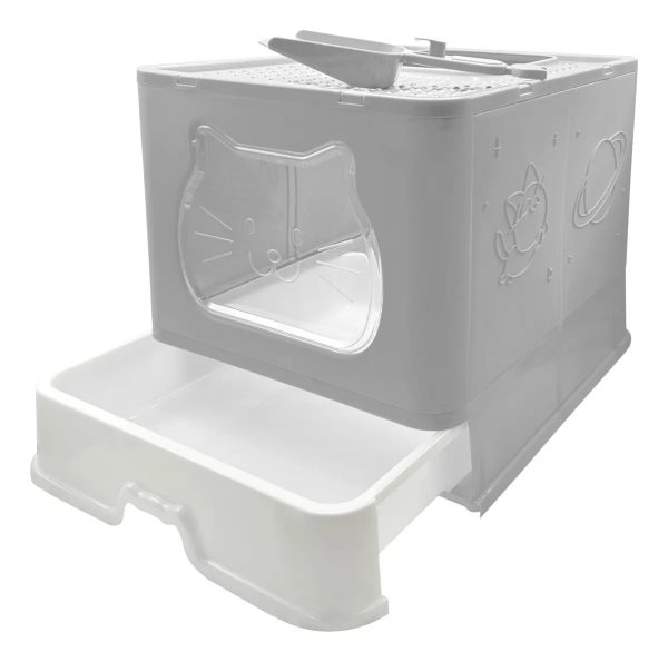 Baño Cerrado Sanitario Gato Bandeja Extraible Y Pala - Imagen 7