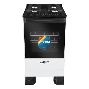 Cocina Supergas 4 Hornallas Blanca, Mesada De Vidrio, Hierro