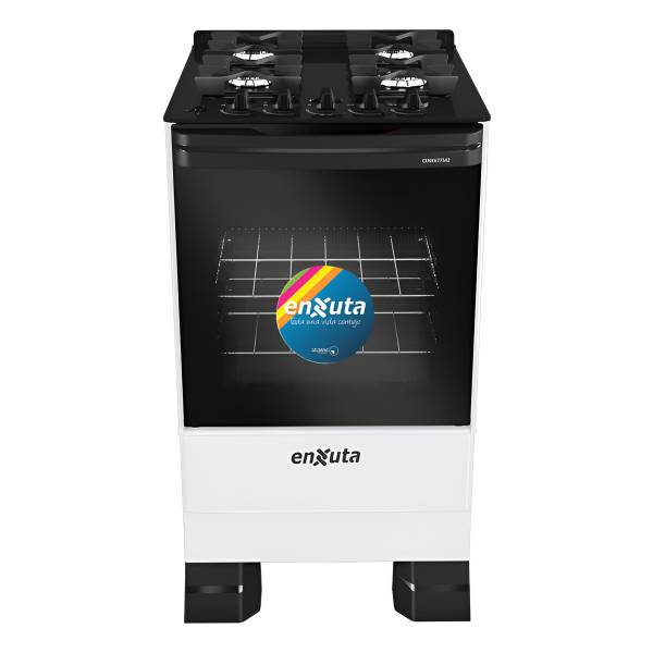 Cocina Supergas 4 Hornallas Blanca, Mesada De Vidrio, Hierro