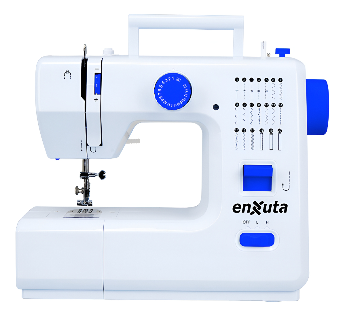 Máquina De Coser 20 Patrones De Puntadas Mcenx3720 Enxuta