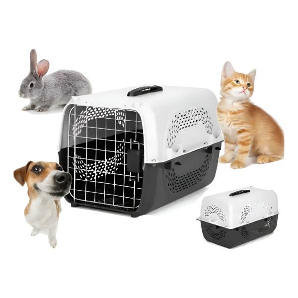 Transportadora Canil Perro Gato Avion Color Blanco