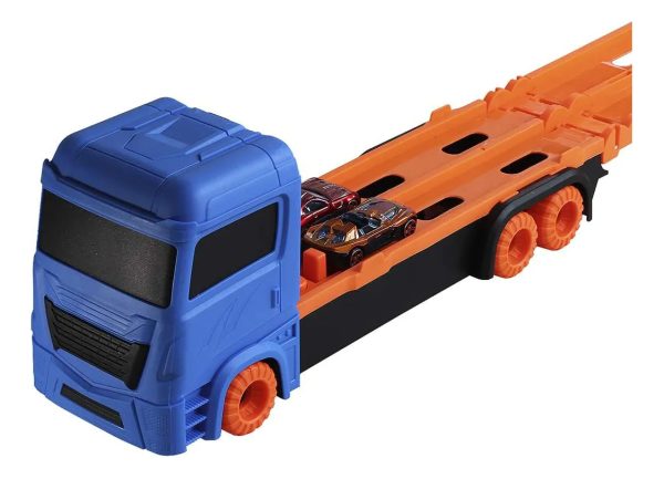 Camion Transporta Autos Pista Plegable - Imagen 4