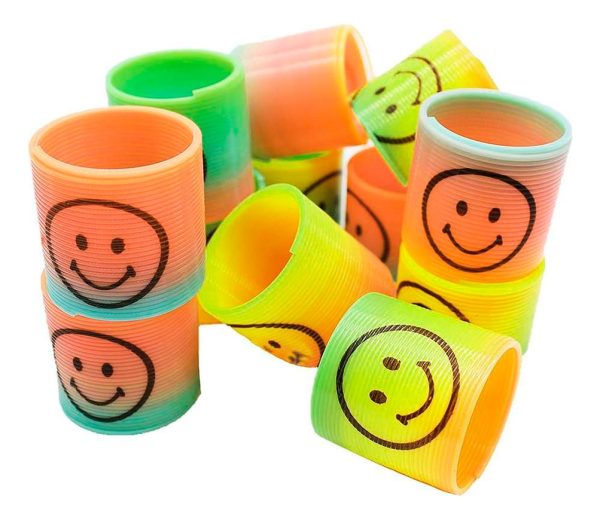 Juego Mini Resorte Slinky Diseño C/caritas Colores - Imagen 2