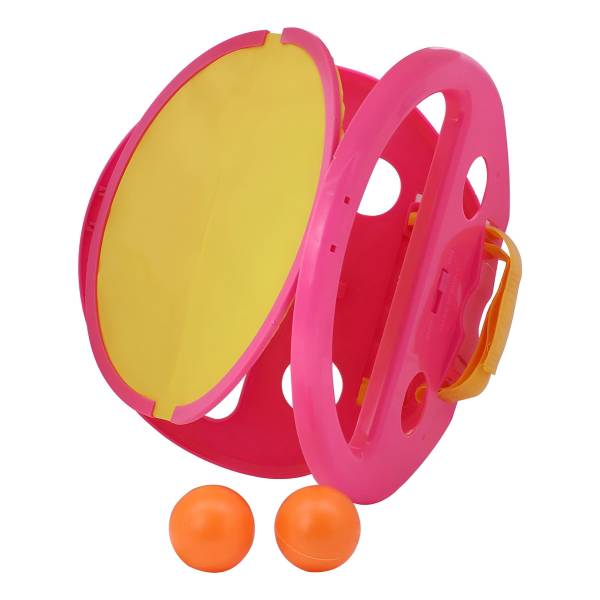Juego Raqueta Lanza Y Atrapa Pelota Negro - Imagen 4