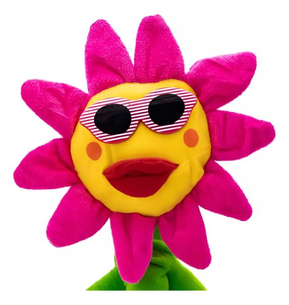 Peluche Girasol Baila Canta Repite Y Graba Celeste - Imagen 7