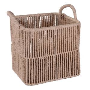 Cesto Canasto Ropa 27x27x25cm Ratan Natural