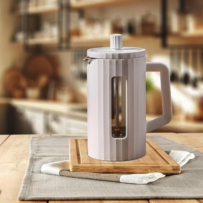 Cafetera/tetera French 350ml Borosilicato/pp Blanco Catania - Imagen 3