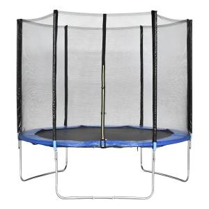Cama Elástica Con Diámetro De 1.83 M Azul Y Lona Negra