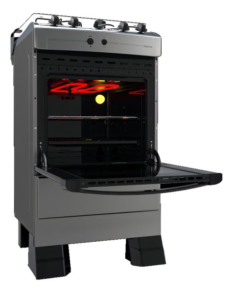Cocina Supergas 4 Hornallas Titanio Con Horno Eléctrico Y Gr - Imagen 2