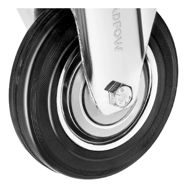 Rueda Metal/goma Rigida 5 Wadfow Wjl3351 - Imagen 2