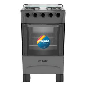 Cocina Supergas 4 Hornallas Titanio Con Termocupla - Enxuta