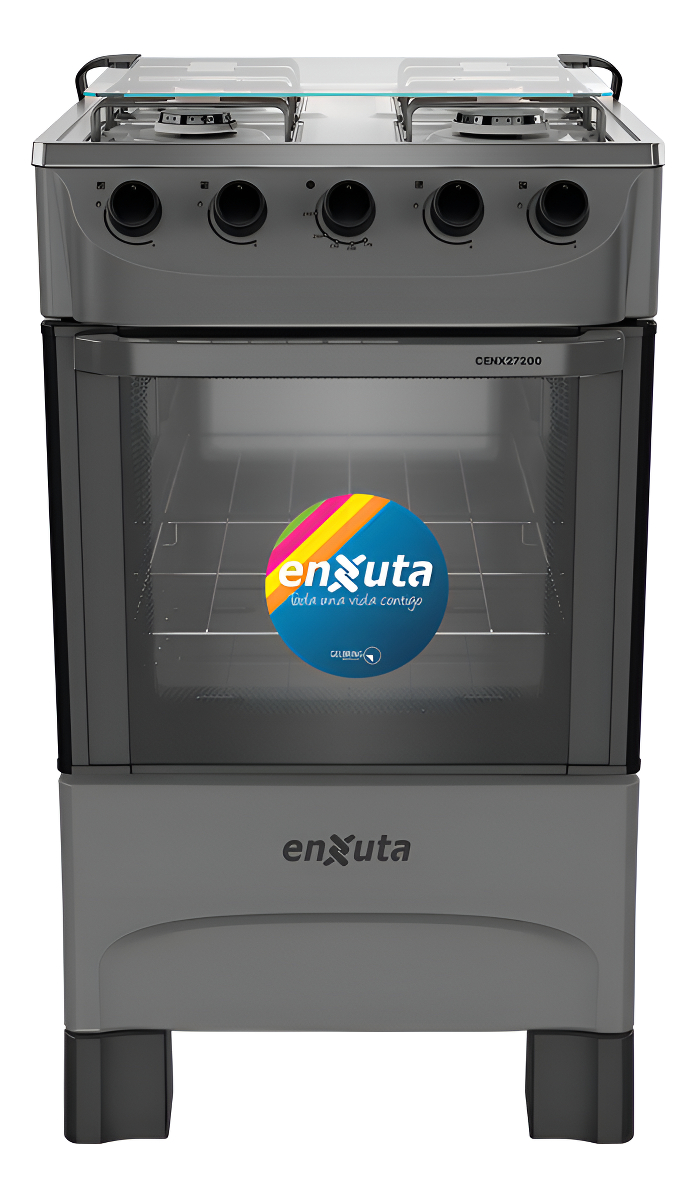 Cocina Supergas 4 Hornallas Titanio Con Termocupla - Enxuta