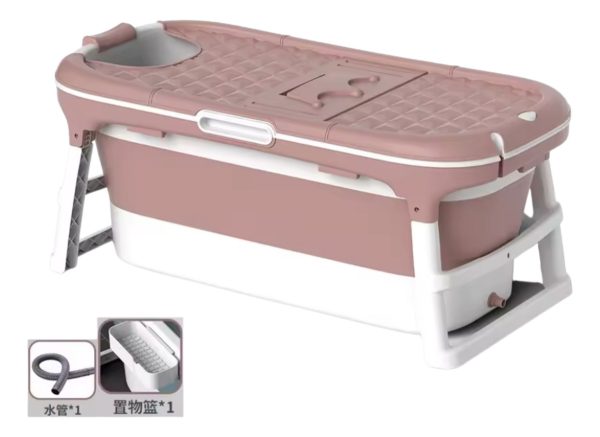 Bañera Plegable Adultos Niños 1.48m + Ducha Baño Spa - Imagen 3