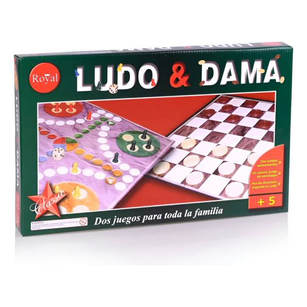Juego De Caja Royal Ludo Y Dama