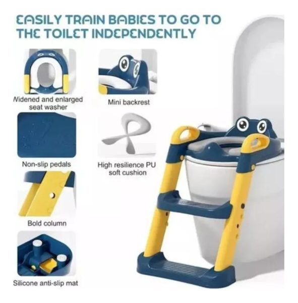 Escalera Asiento Aprendizaje Inodoro Water Baño Niño - Imagen 6