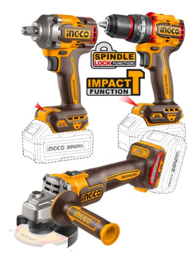 Kit Brushless Motor C/bate/carg Bolso Y Acc Ingco Ckli2059 - Imagen 2