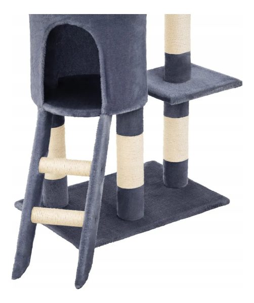 Rascador Gato Torre Juego Cama Nido 5 Niveles Pisos Escalera - Imagen 4