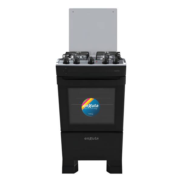 Cocina Supergas 4 Hornallas Negra Con Termocupla Y Grill