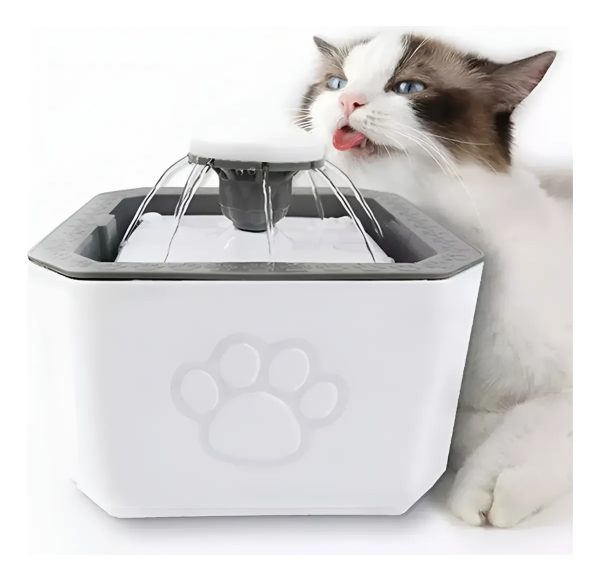 Fuente Agua Gatos Perros Bebedero + 2 Filtros Repuesto - Imagen 4