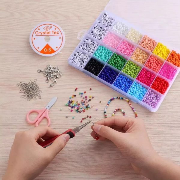 Cuentas De Color Y Num P/crear Pulseras - Imagen 4