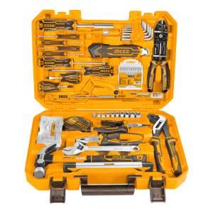 Set De 168 Herramientas De Mano En Valija Plastica Ingco - H