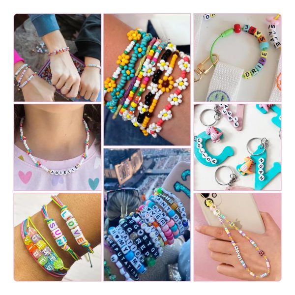 Cuentas De Color Y Num P/crear Pulseras - Imagen 3