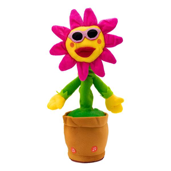 Peluche Girasol Baila Canta Repite Y Graba Celeste - Imagen 6