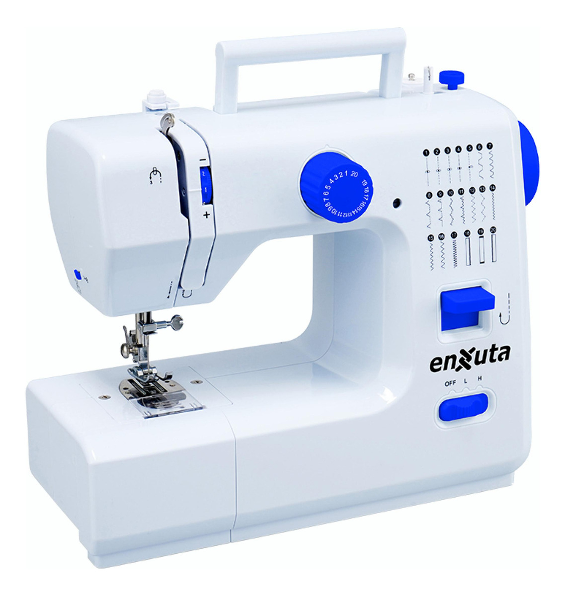 Máquina De Coser 20 Patrones De Puntadas Mcenx3720 Enxuta - Imagen 2