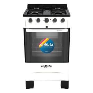 Cocina Combinada 4 Hornallas Blanca Enxuta Horno Easy-clean
