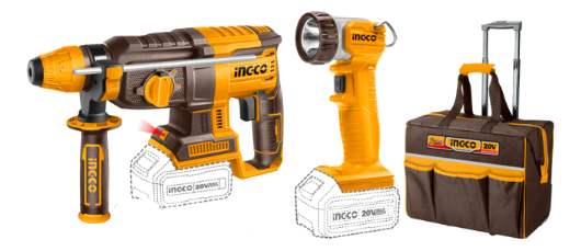 Kit Brushless Motor C/bate/carg Bolso Y Acc Ingco Ckli2059 - Imagen 3