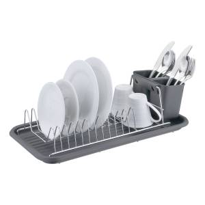 Escurridor Escurre Platos Extraíble De Acero Cocina C/bandej