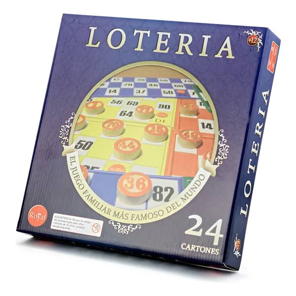 Juego Lotería 24 Cartones Royal