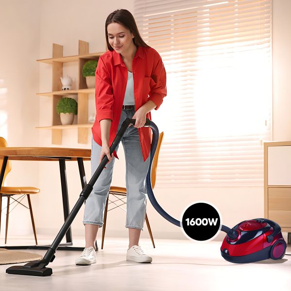 Aspiradora Punktal Pk-8208 2l 1600w Color Rojo/negro - Imagen 9