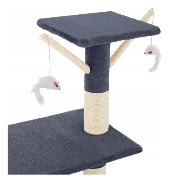 Rascador Gato Torre Juego Cama Nido 5 Niveles Pisos Escalera - Imagen 5
