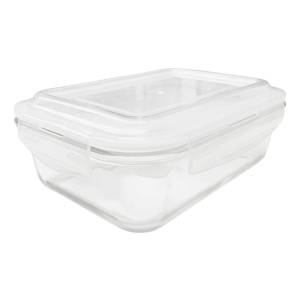 Frasco Tarros Recipiente Herm Rectangular Borosilicato 370ml