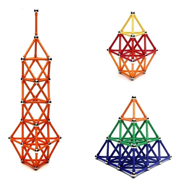 Juego 138 Palos Magneticos Construccion - Imagen 2